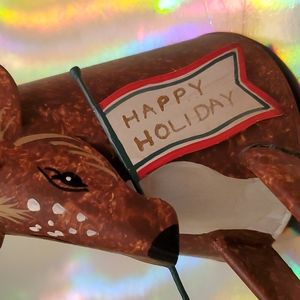 Holiday reindeer 7 inches tall